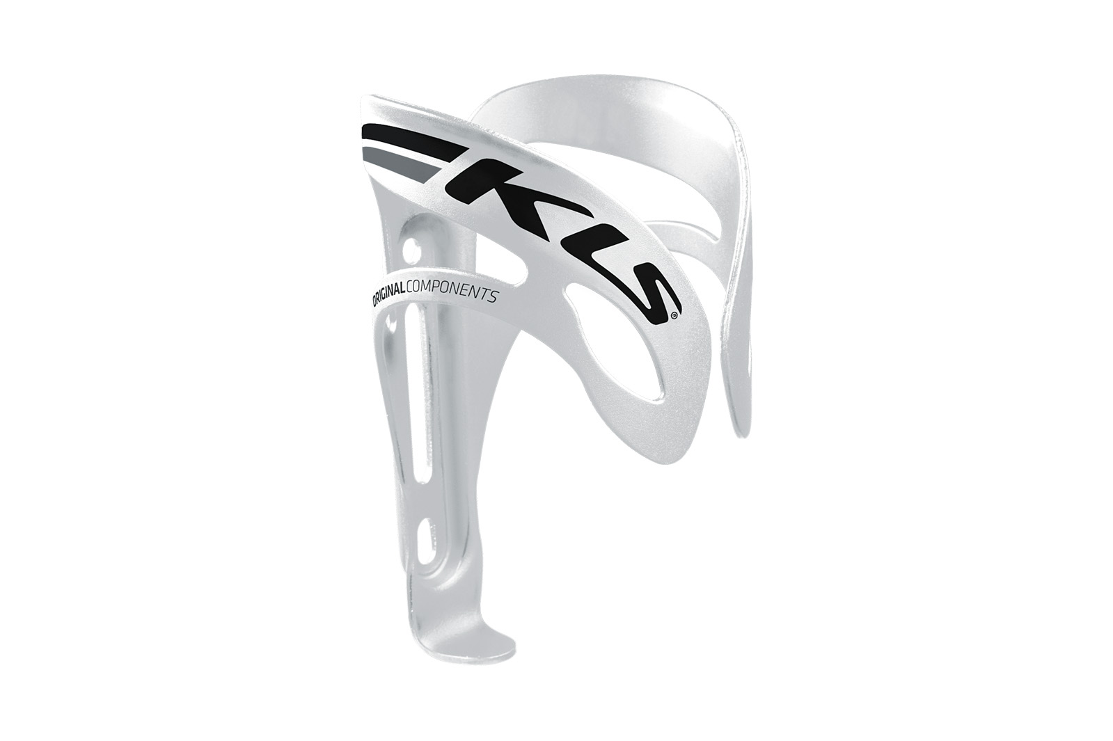 Košík na fľašu KLS SQUAD white-grey
